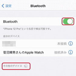 Bluetooth ブルートゥース 接続設定 Iphoneの基本設定